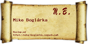 Mike Boglárka névjegykártya